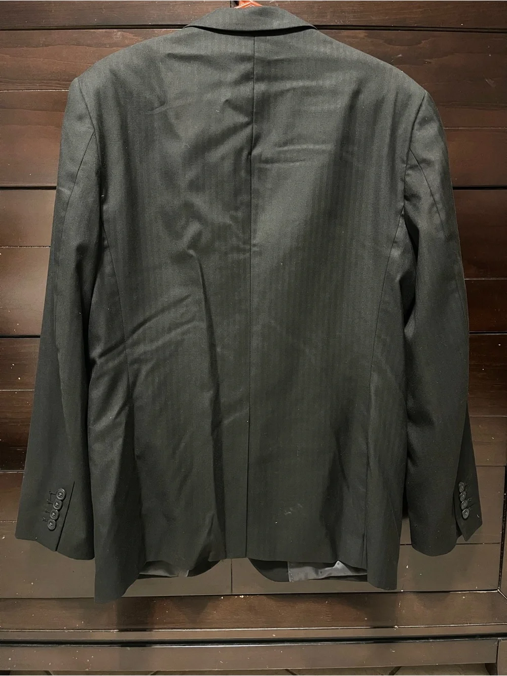 Perry Ellis Black Two-Button Notch Lapel Blazer